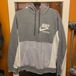 Nike Sportswear Hoodie Grey and White